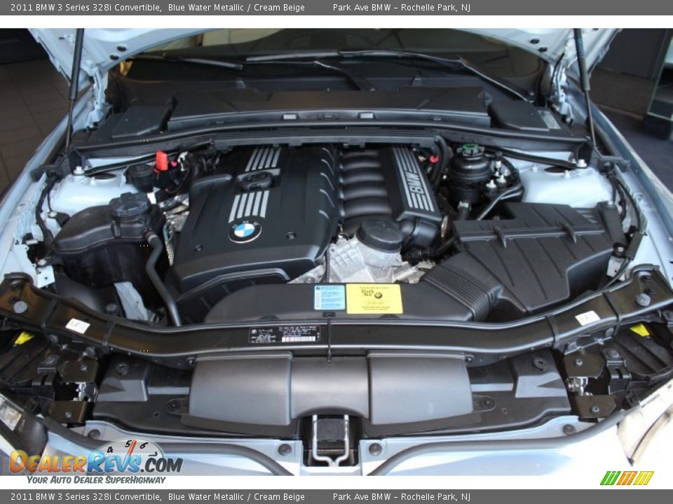 2011 BMW 3 Series 328i Convertible Blue Water Metallic / Cream Beige Photo #22