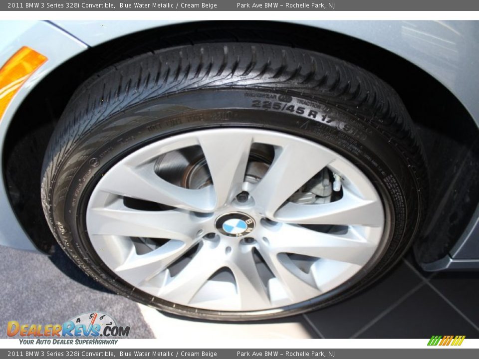 2011 BMW 3 Series 328i Convertible Blue Water Metallic / Cream Beige Photo #25