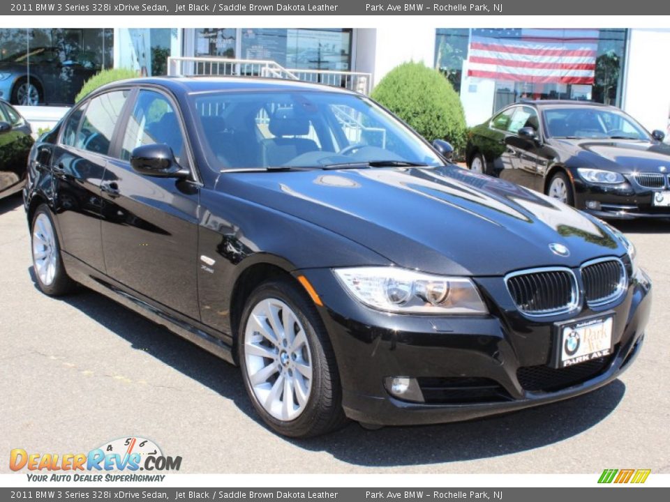 2011 BMW 3 Series 328i xDrive Sedan Jet Black / Saddle Brown Dakota Leather Photo #3
