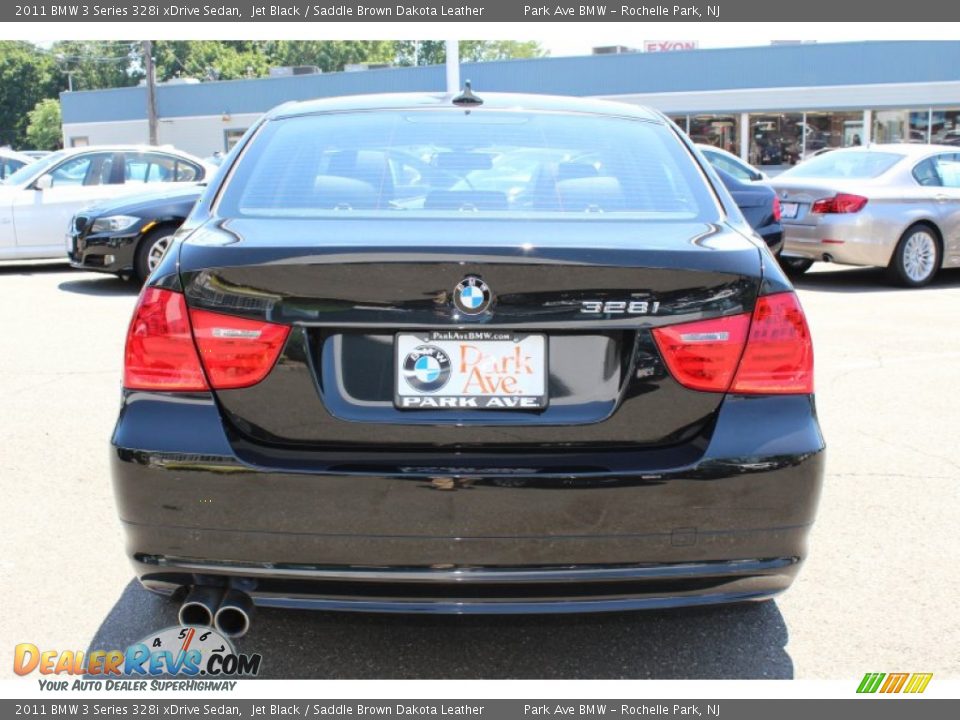 2011 BMW 3 Series 328i xDrive Sedan Jet Black / Saddle Brown Dakota Leather Photo #6