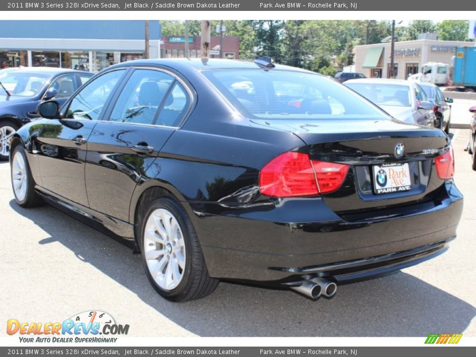 2011 BMW 3 Series 328i xDrive Sedan Jet Black / Saddle Brown Dakota Leather Photo #7