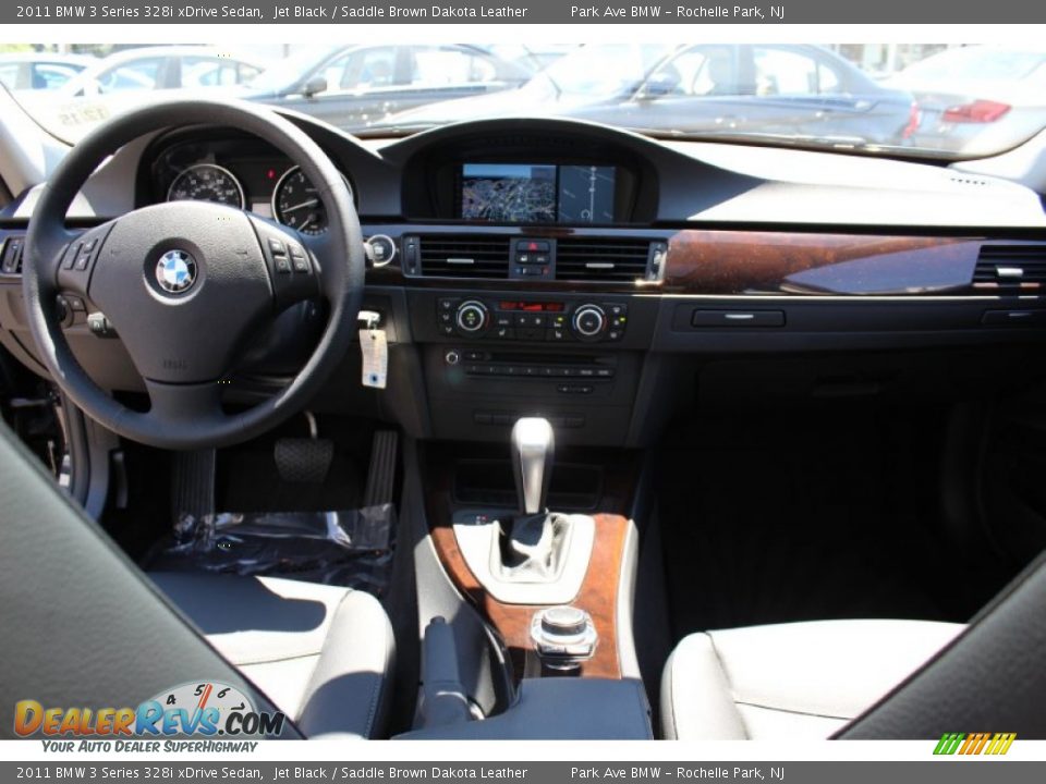2011 BMW 3 Series 328i xDrive Sedan Jet Black / Saddle Brown Dakota Leather Photo #13