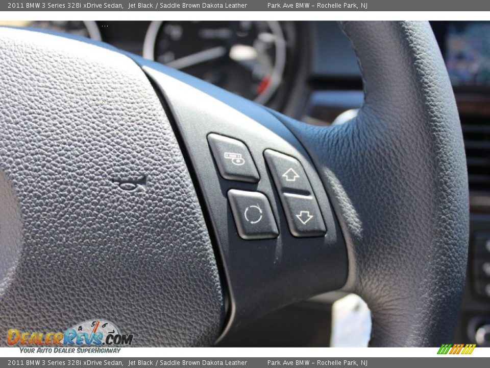 2011 BMW 3 Series 328i xDrive Sedan Jet Black / Saddle Brown Dakota Leather Photo #16