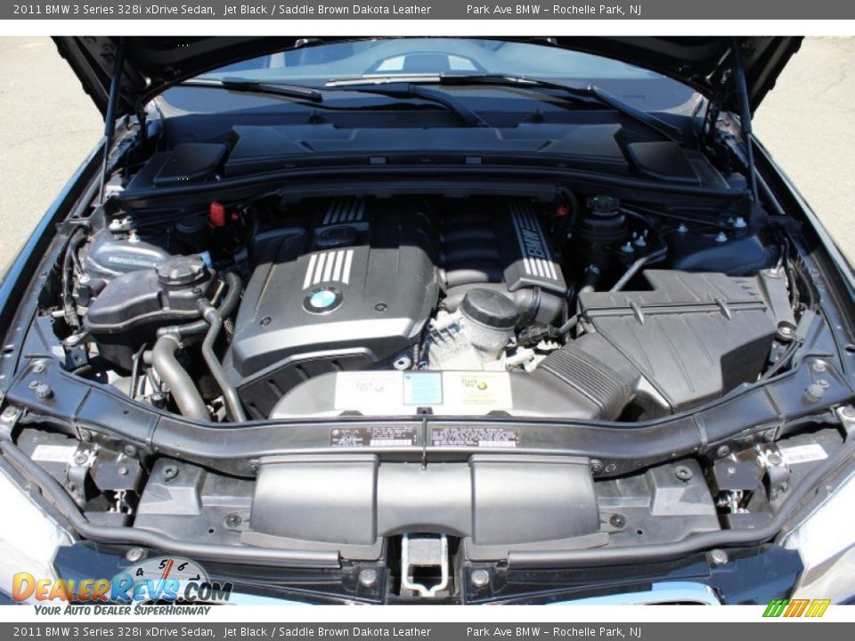 2011 BMW 3 Series 328i xDrive Sedan Jet Black / Saddle Brown Dakota Leather Photo #29