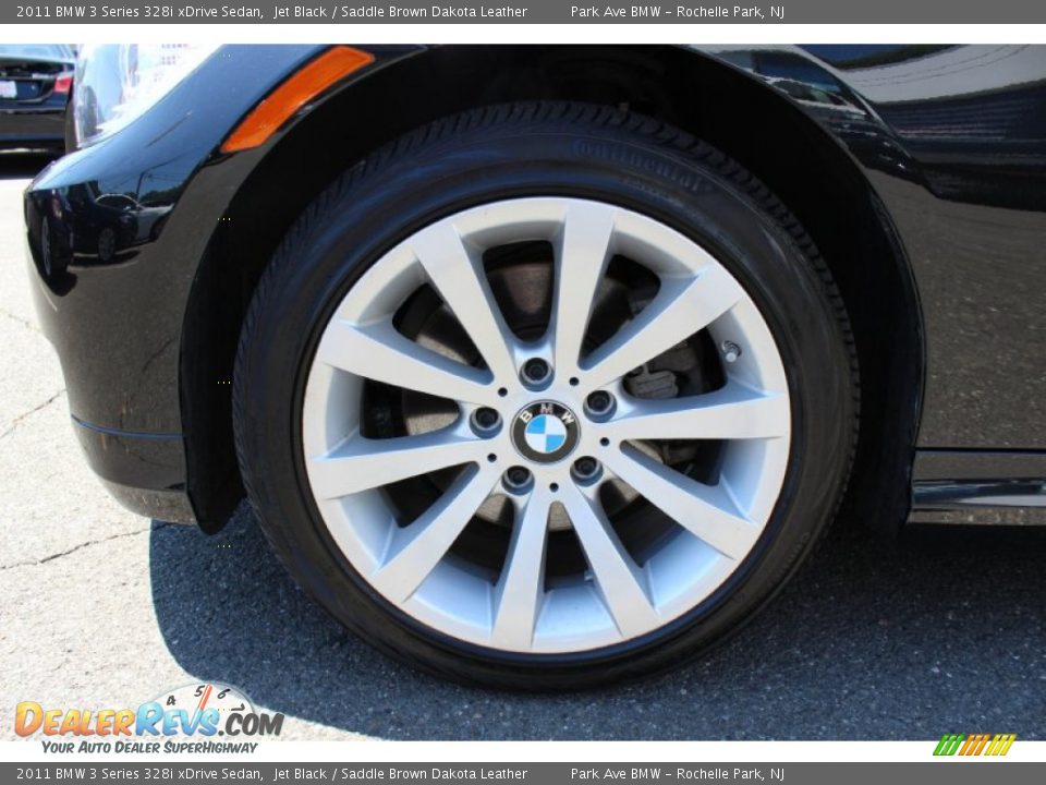 2011 BMW 3 Series 328i xDrive Sedan Jet Black / Saddle Brown Dakota Leather Photo #31
