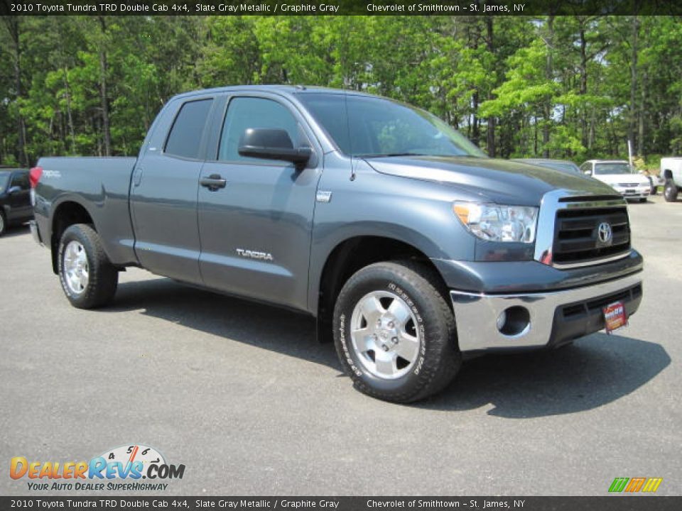 2010 Toyota Tundra TRD Double Cab 4x4 Slate Gray Metallic / Graphite Gray Photo #4