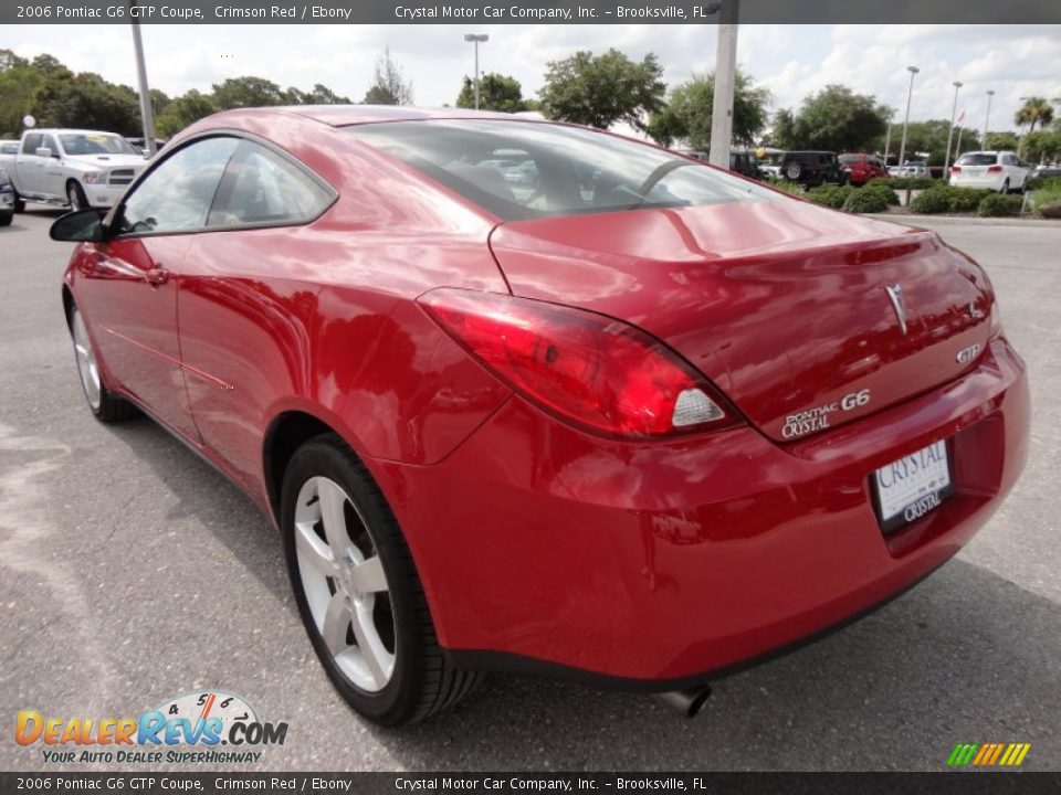 2006 Pontiac G6 GTP Coupe Crimson Red / Ebony Photo #3