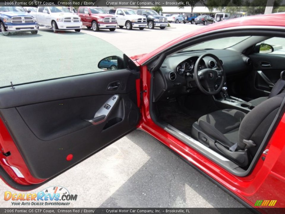 2006 Pontiac G6 GTP Coupe Crimson Red / Ebony Photo #4