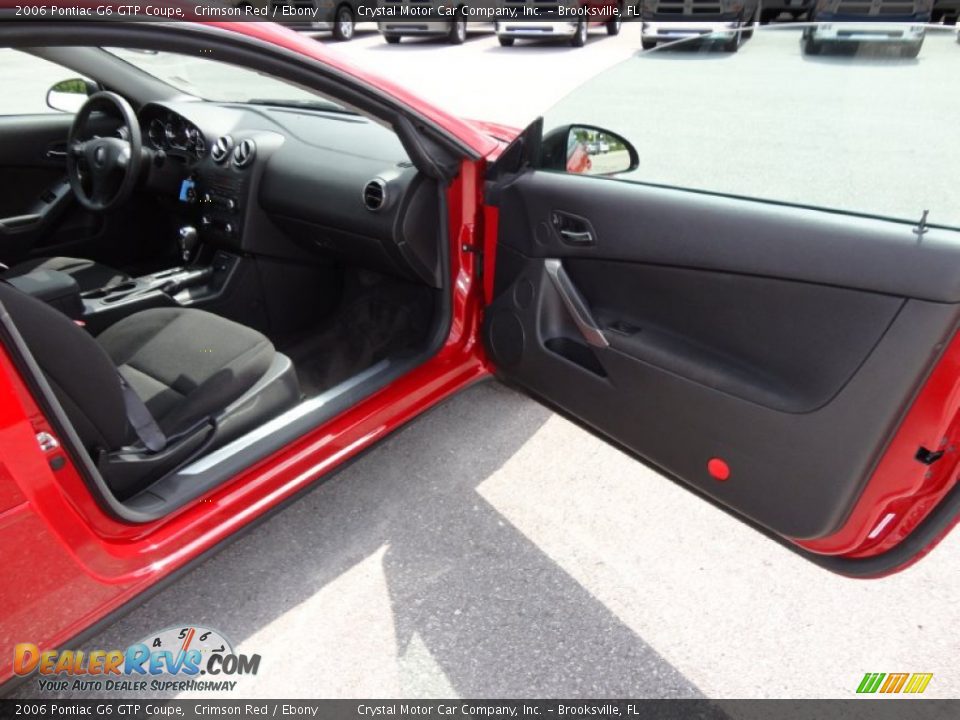 2006 Pontiac G6 GTP Coupe Crimson Red / Ebony Photo #11
