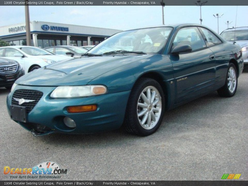 1998 Chrysler Sebring LXi Coupe Polo Green / Black/Gray Photo #1