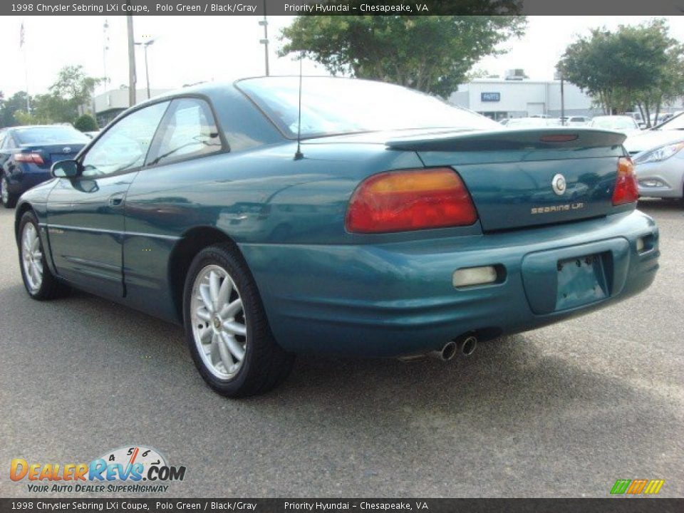 Polo Green 1998 Chrysler Sebring LXi Coupe Photo #3