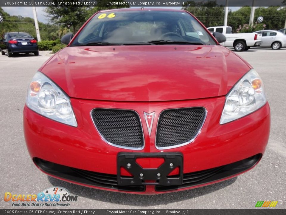 2006 Pontiac G6 GTP Coupe Crimson Red / Ebony Photo #15