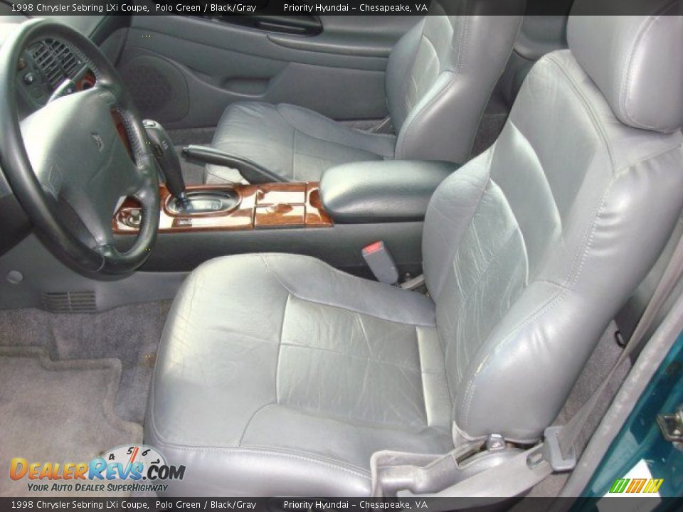 Black/Gray Interior - 1998 Chrysler Sebring LXi Coupe Photo #8