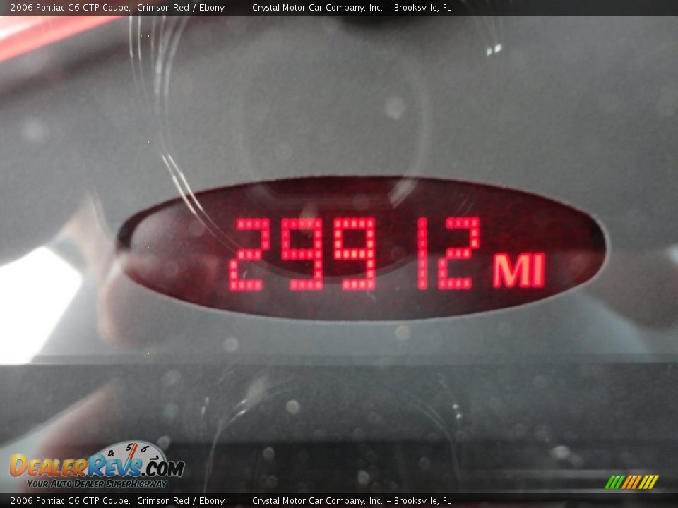 2006 Pontiac G6 GTP Coupe Crimson Red / Ebony Photo #23