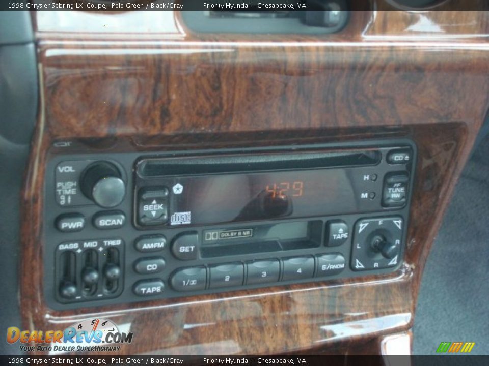 Controls of 1998 Chrysler Sebring LXi Coupe Photo #14