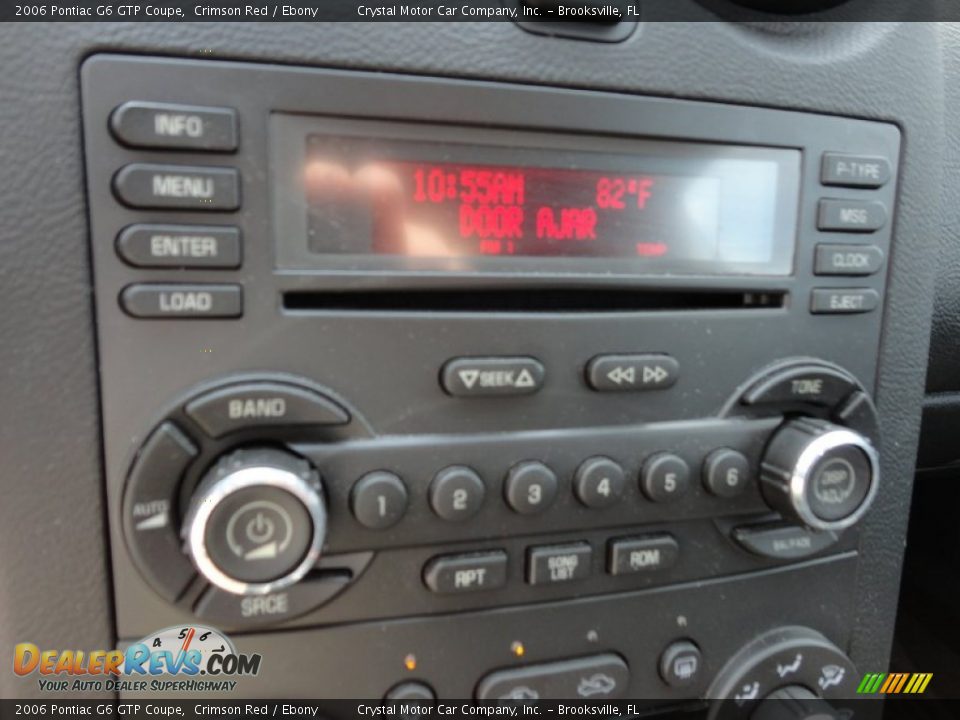 2006 Pontiac G6 GTP Coupe Crimson Red / Ebony Photo #25