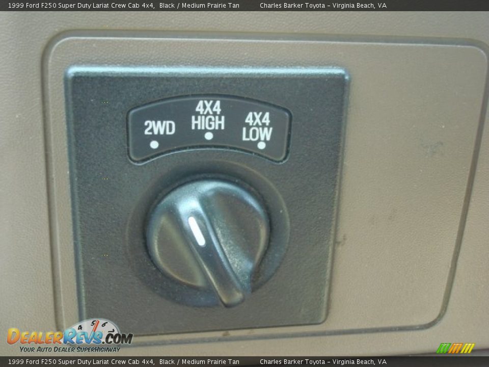 1999 Ford F250 Super Duty Lariat Crew Cab 4x4 Black / Medium Prairie Tan Photo #16