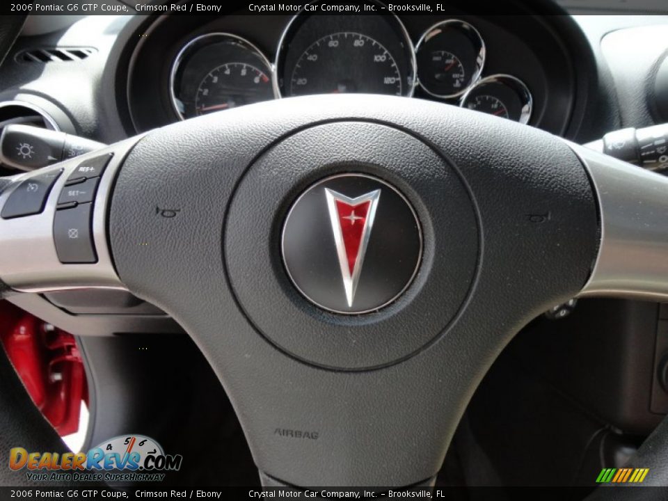 2006 Pontiac G6 GTP Coupe Crimson Red / Ebony Photo #28