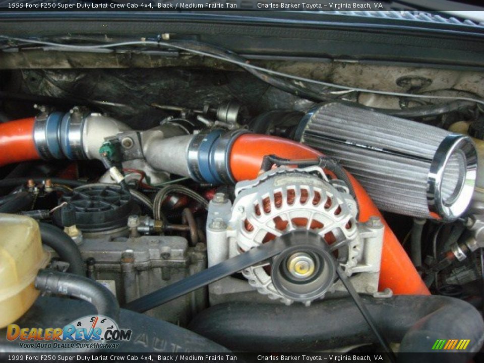 1999 Ford F250 Super Duty Lariat Crew Cab 4x4 Black / Medium Prairie Tan Photo #20