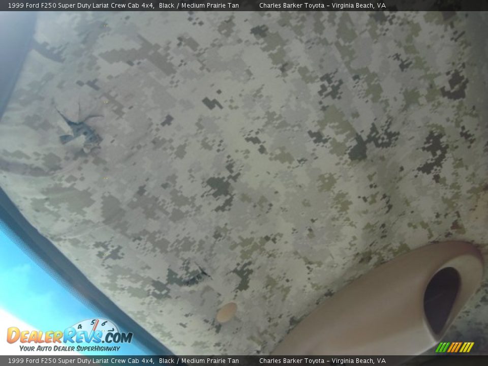 1999 Ford F250 Super Duty Lariat Crew Cab 4x4 Black / Medium Prairie Tan Photo #23
