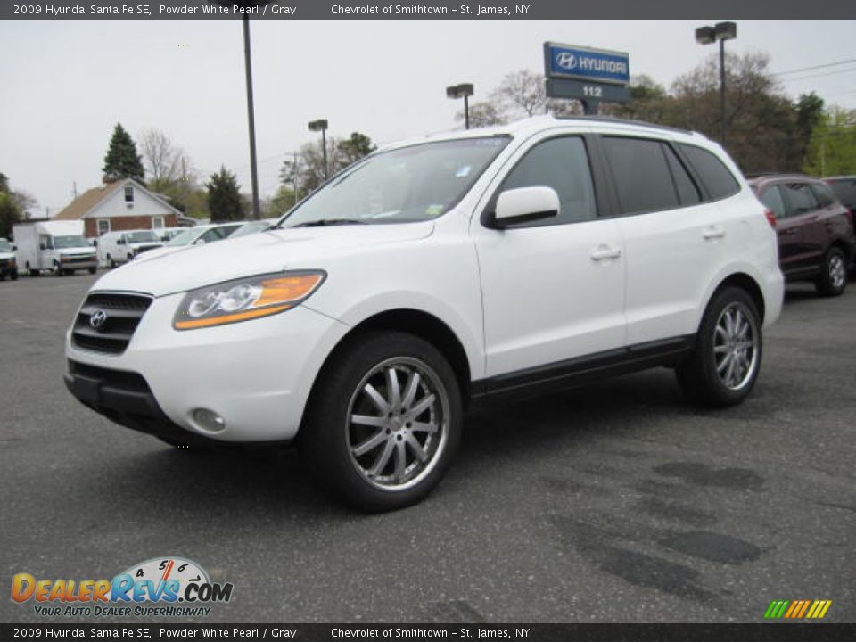 Powder White Pearl 2009 Hyundai Santa Fe SE Photo #1