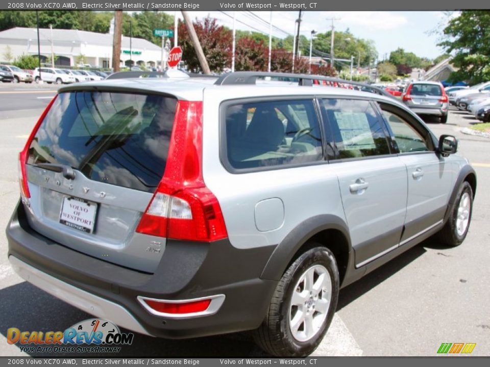 2008 Volvo XC70 AWD Electric Silver Metallic / Sandstone Beige Photo #6