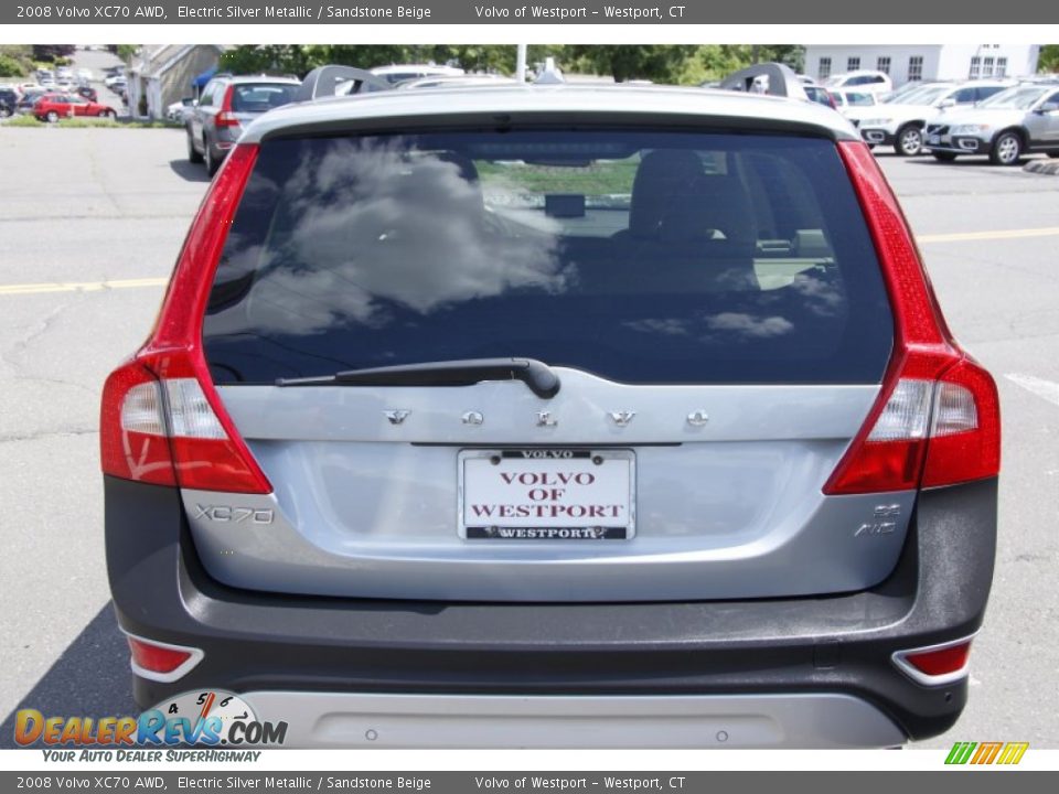 2008 Volvo XC70 AWD Electric Silver Metallic / Sandstone Beige Photo #7