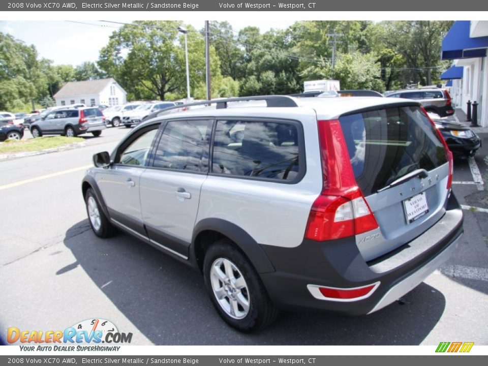 2008 Volvo XC70 AWD Electric Silver Metallic / Sandstone Beige Photo #9