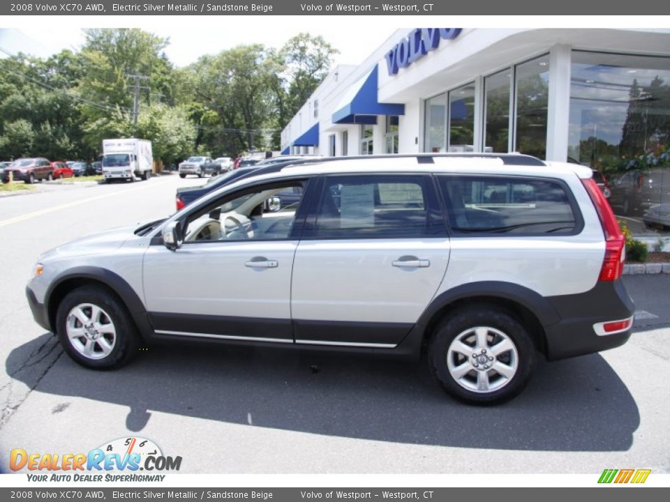 2008 Volvo XC70 AWD Electric Silver Metallic / Sandstone Beige Photo #10