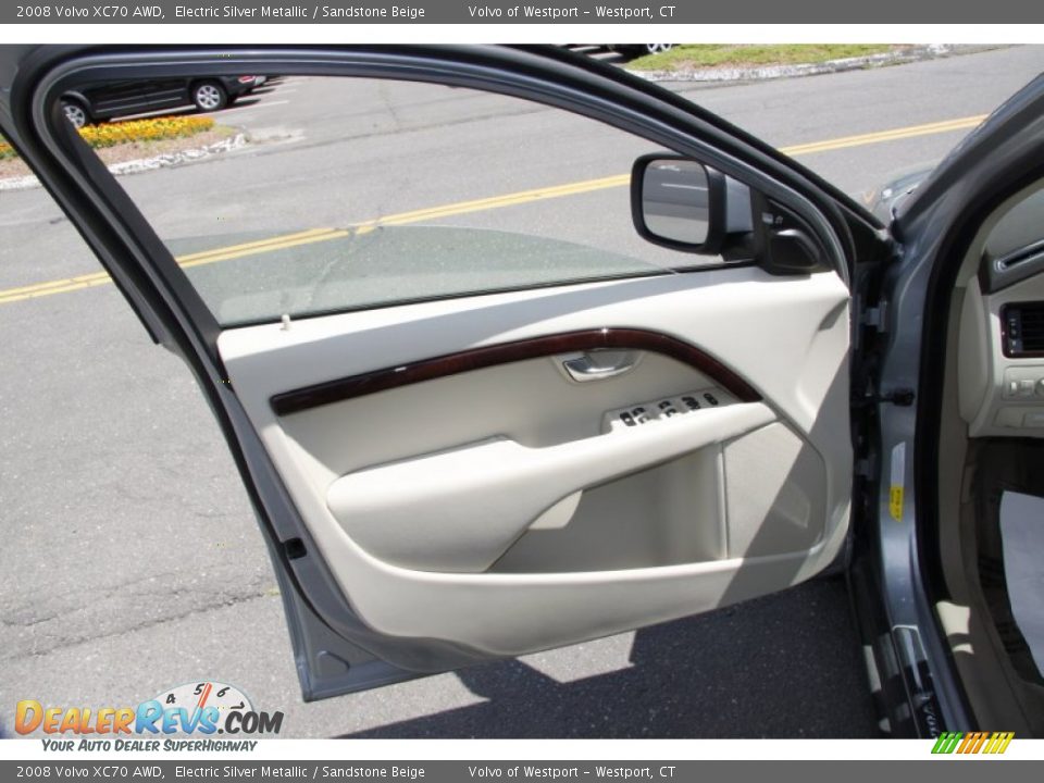 2008 Volvo XC70 AWD Electric Silver Metallic / Sandstone Beige Photo #13