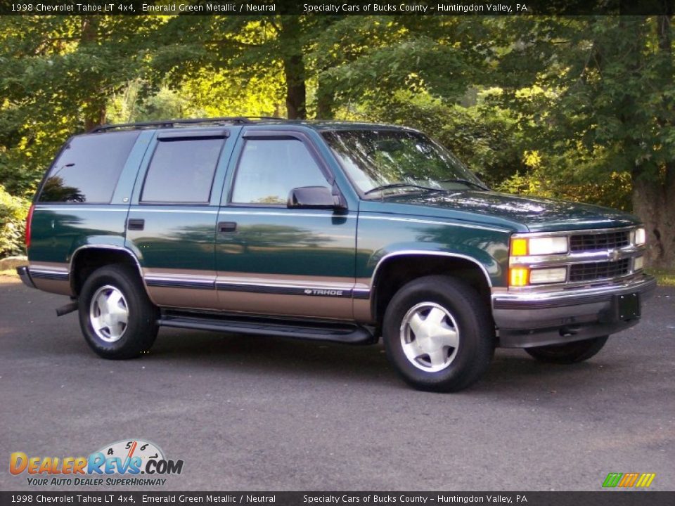 1998 Chevrolet Tahoe LT 4x4 Emerald Green Metallic / Neutral Photo #9