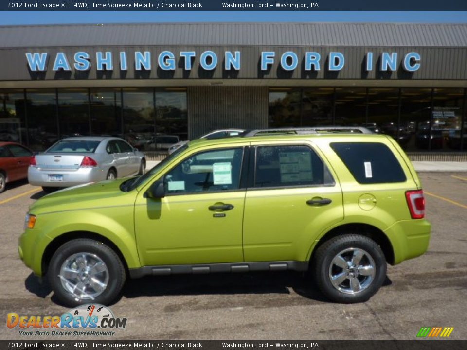 2012 Ford Escape XLT 4WD Lime Squeeze Metallic / Charcoal Black Photo #1