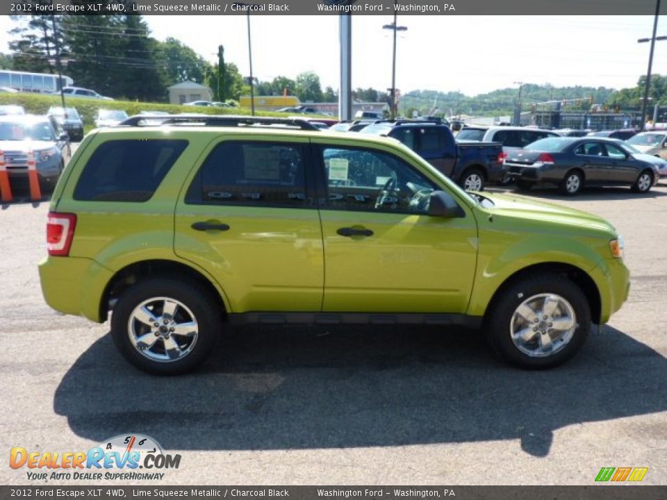 2012 Ford Escape XLT 4WD Lime Squeeze Metallic / Charcoal Black Photo #5
