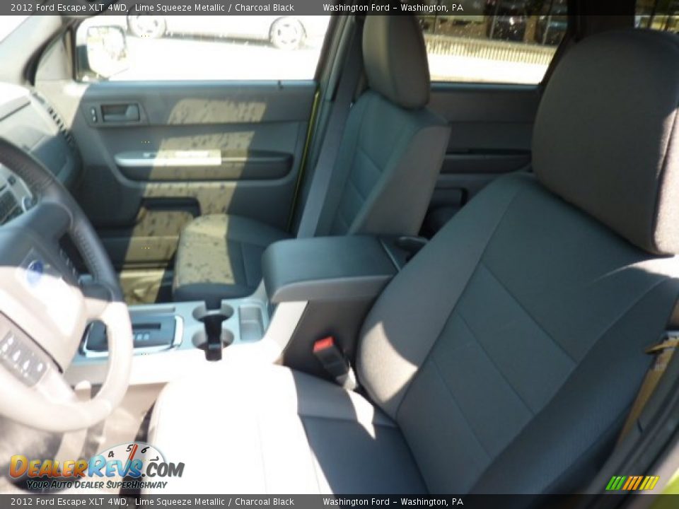 2012 Ford Escape XLT 4WD Lime Squeeze Metallic / Charcoal Black Photo #10