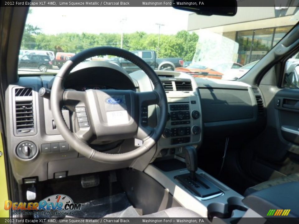 2012 Ford Escape XLT 4WD Lime Squeeze Metallic / Charcoal Black Photo #12