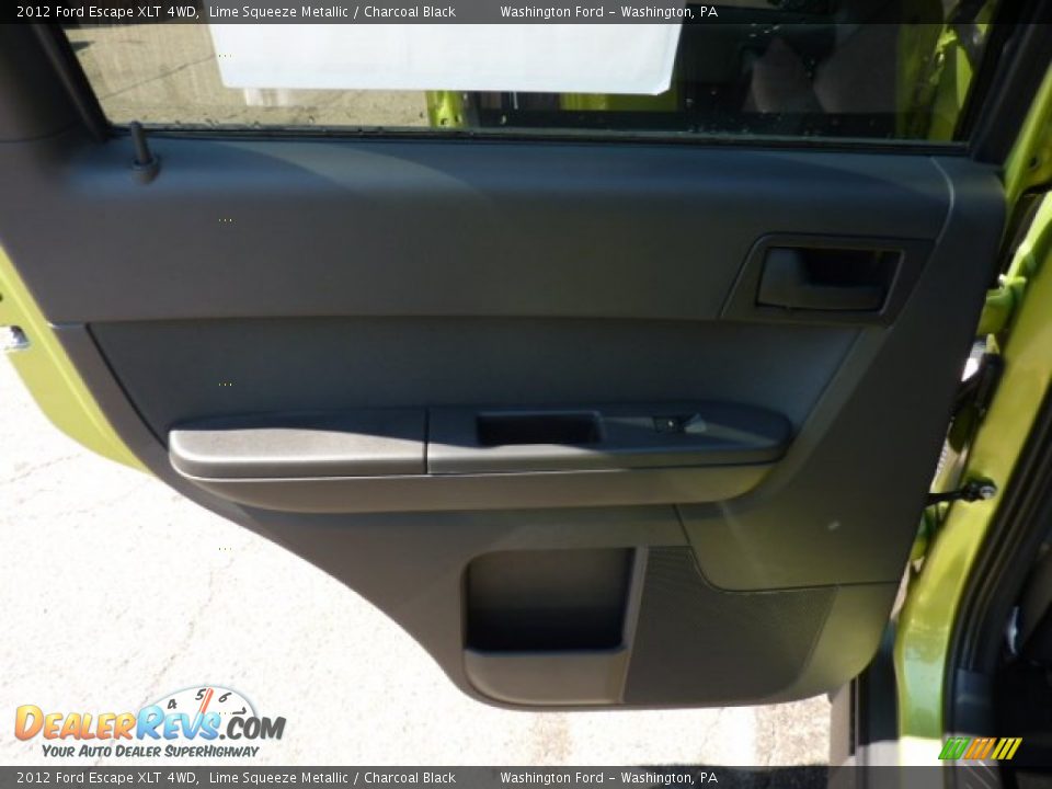 2012 Ford Escape XLT 4WD Lime Squeeze Metallic / Charcoal Black Photo #13