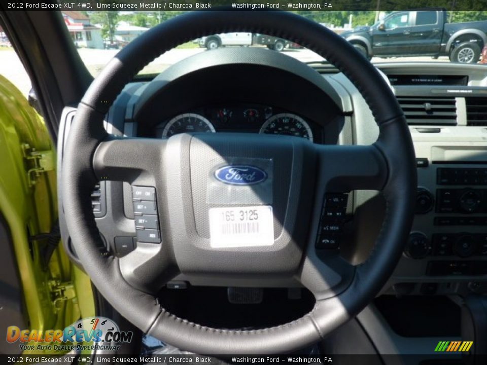 2012 Ford Escape XLT 4WD Lime Squeeze Metallic / Charcoal Black Photo #17