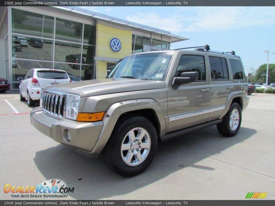 2006 Jeep Commander Limited Dark Khaki Pearl / Saddle Brown Photo #1