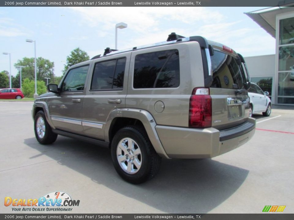 2006 Jeep Commander Limited Dark Khaki Pearl / Saddle Brown Photo #3