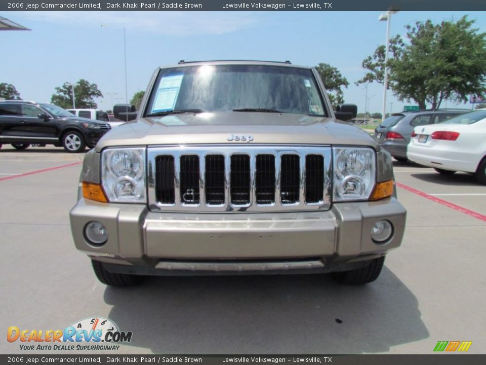 2006 Jeep Commander Limited Dark Khaki Pearl / Saddle Brown Photo #8