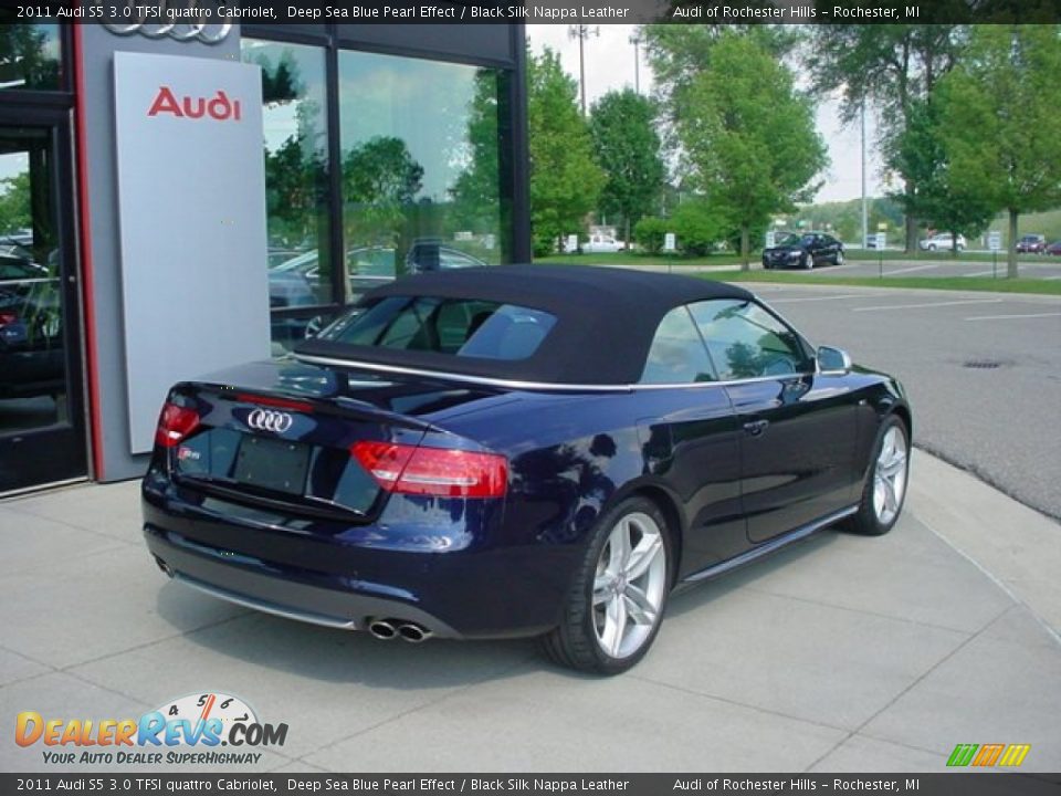 Deep Sea Blue Pearl Effect 2011 Audi S5 3.0 TFSI quattro Cabriolet Photo #3