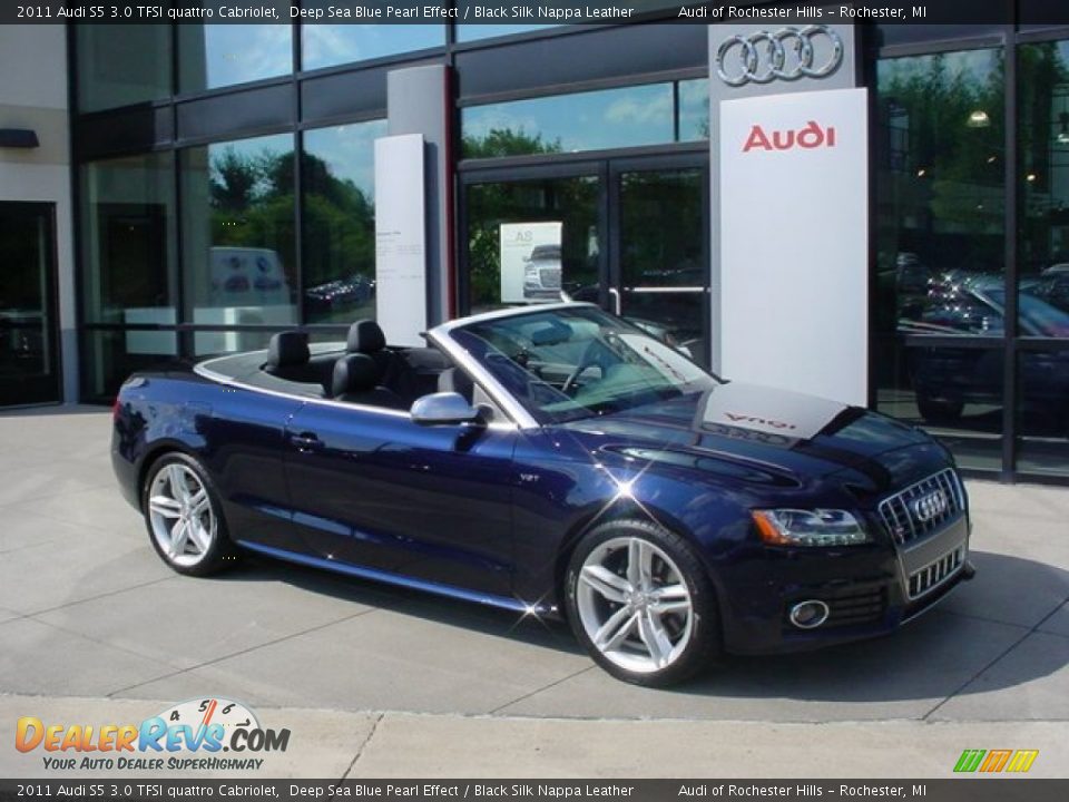 Deep Sea Blue Pearl Effect 2011 Audi S5 3.0 TFSI quattro Cabriolet Photo #7