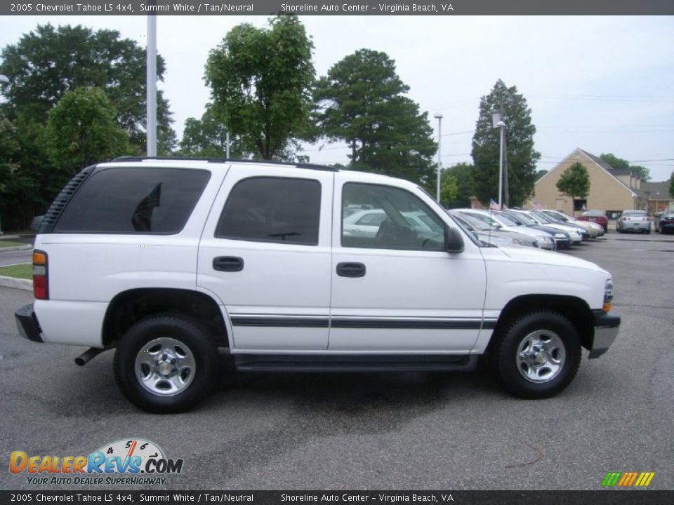 2005 Chevrolet Tahoe LS 4x4 Summit White / Tan/Neutral Photo #6