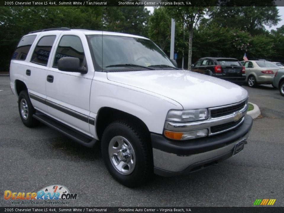 2005 Chevrolet Tahoe LS 4x4 Summit White / Tan/Neutral Photo #7