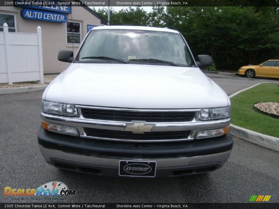2005 Chevrolet Tahoe LS 4x4 Summit White / Tan/Neutral Photo #8