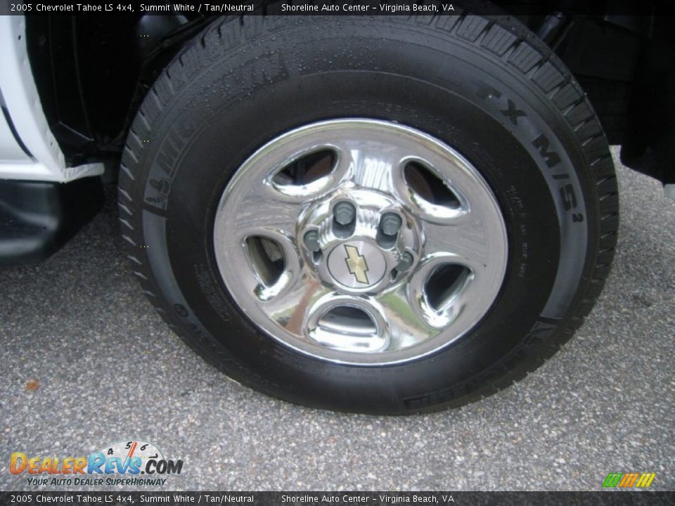 2005 Chevrolet Tahoe LS 4x4 Summit White / Tan/Neutral Photo #23