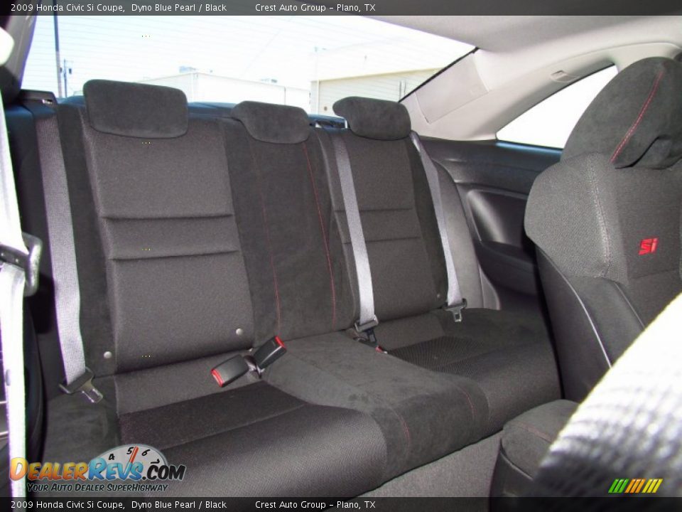 2009 Honda Civic Si Coupe Dyno Blue Pearl / Black Photo #10