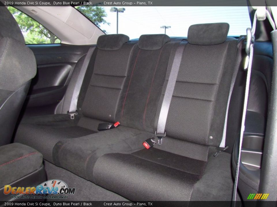 2009 Honda Civic Si Coupe Dyno Blue Pearl / Black Photo #11