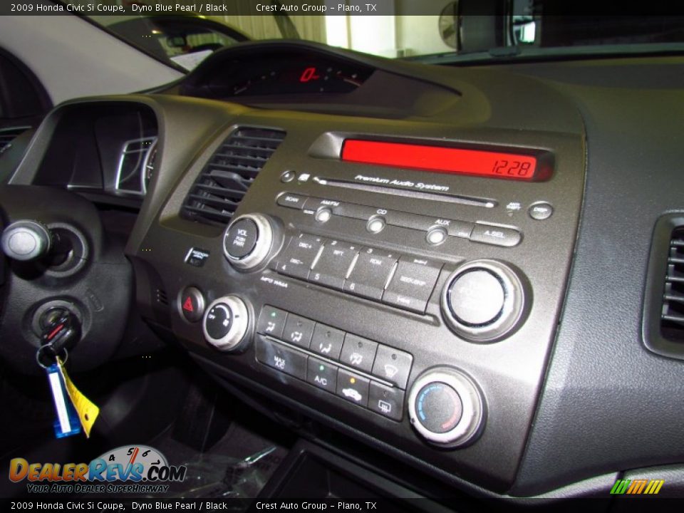 2009 Honda Civic Si Coupe Dyno Blue Pearl / Black Photo #15