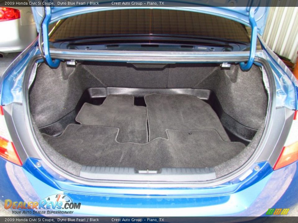 2009 Honda Civic Si Coupe Dyno Blue Pearl / Black Photo #19